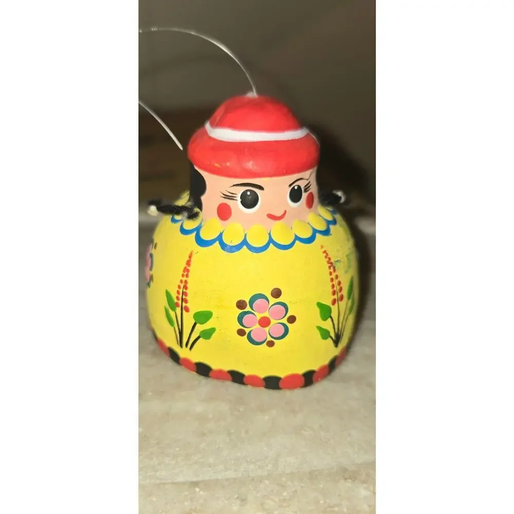 Curacao Pottery Hanging Doll Bells made 1994